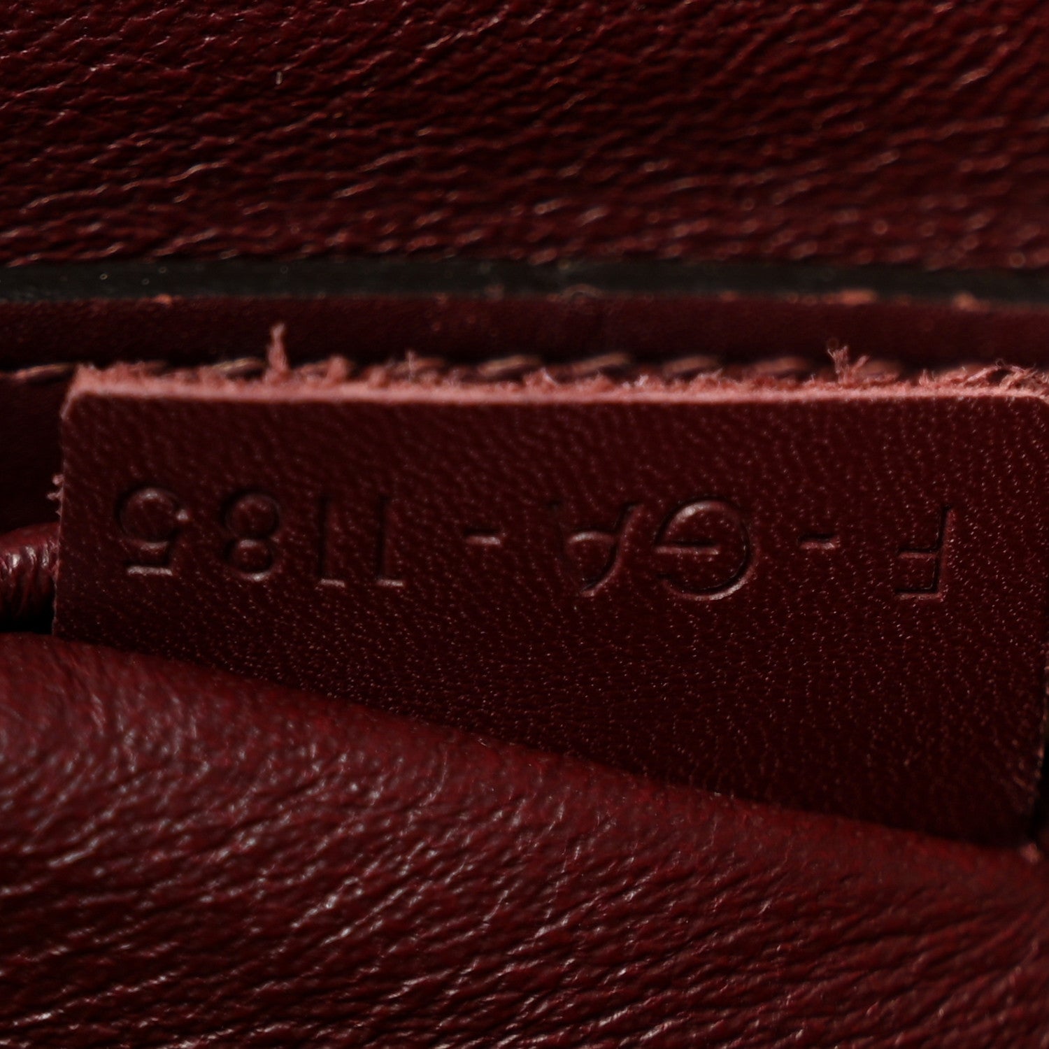 Celine Goatskin Calfskin Micro Luggage Burgundy 7 of 13