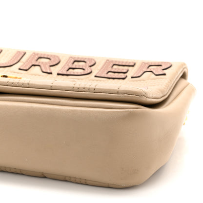 Burberry Quilted Horseferry Print Small Lola Bag Beige 10 of 12