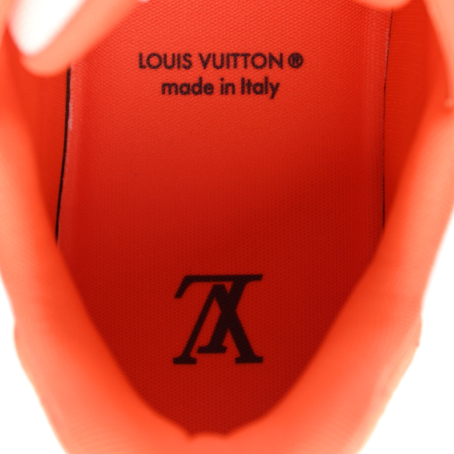 Monogram Denim Mens LV Trainer Sneakers 10 Orange