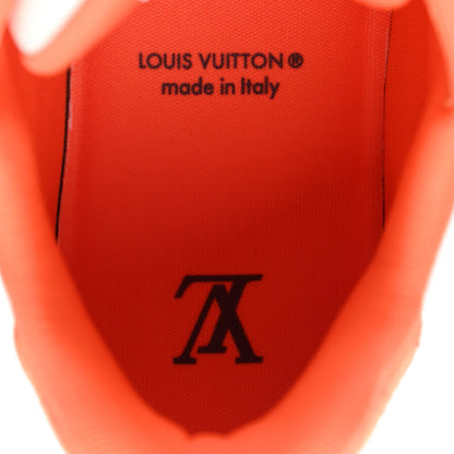 Louis Vuitton Monogram Denim Mens LV Trainer Sneakers 10 Orange 6 of 8