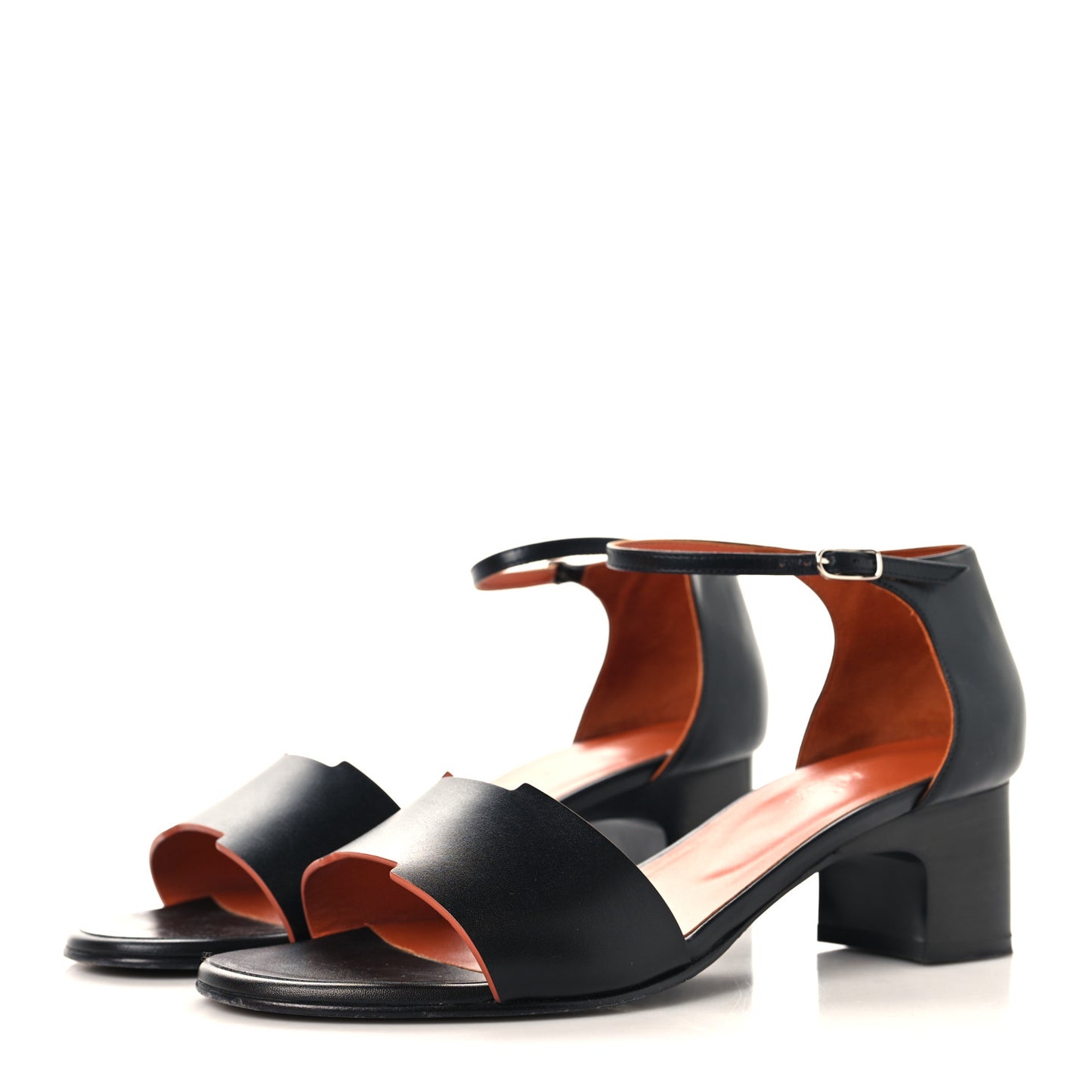 Calfskin Demoiselle Sandals 39 Black