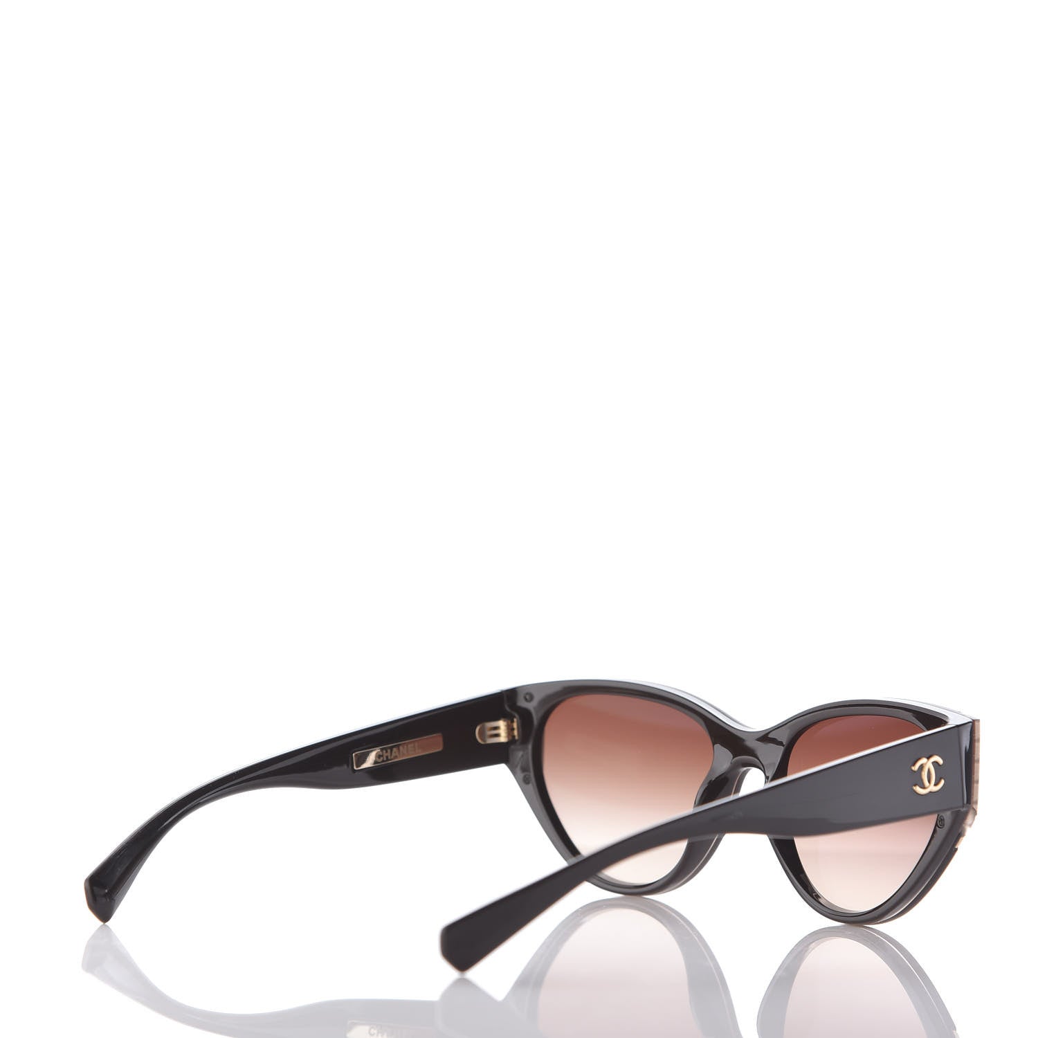 Chanel CC Cat Eye Sunglasses 6054 Brown 4 of 6