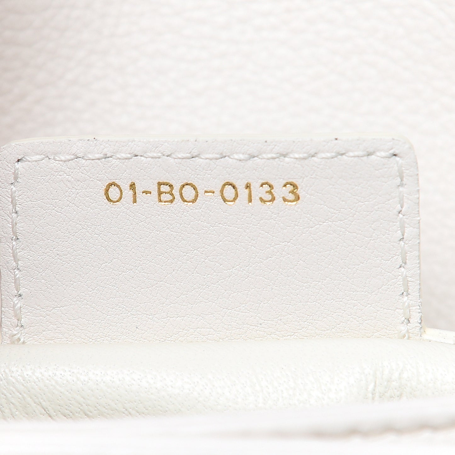 Calfskin Small Diorling White