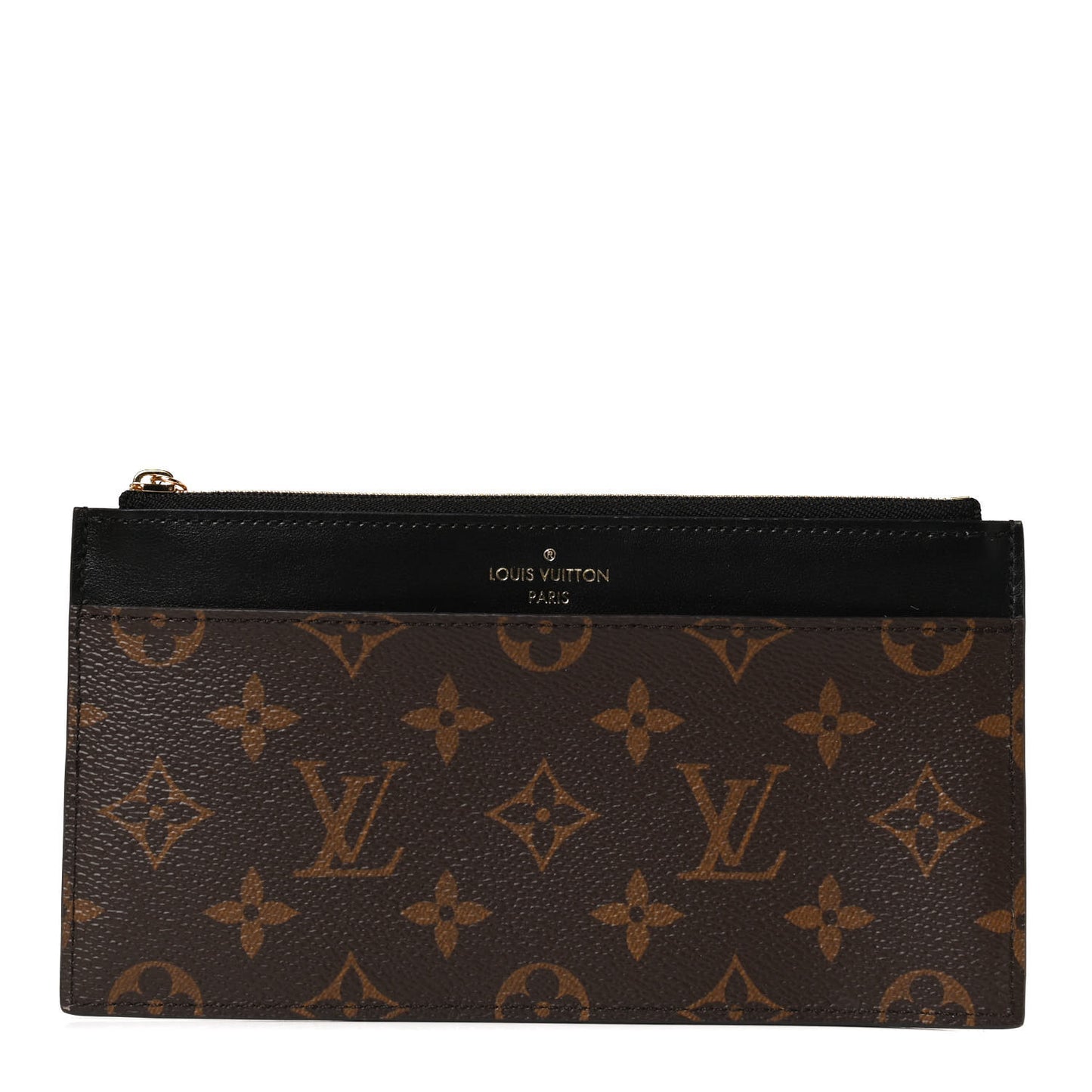 Monogram Slim Purse Black