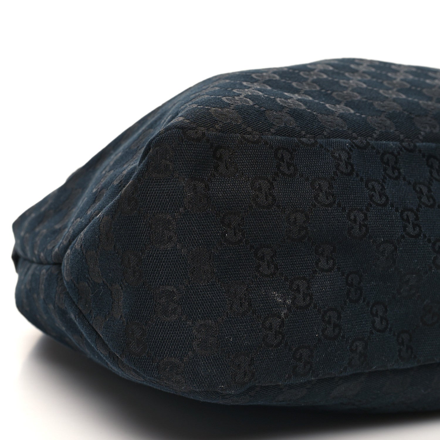 Gucci Monogram Large Horsebit Chain Hobo Black 9 of 11