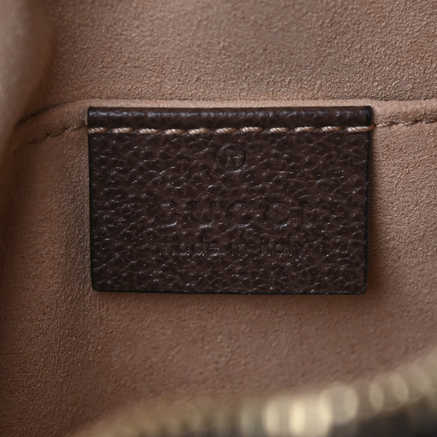 GG Supreme Monogram Web Mini Ophidia Shoulder Bag Brown