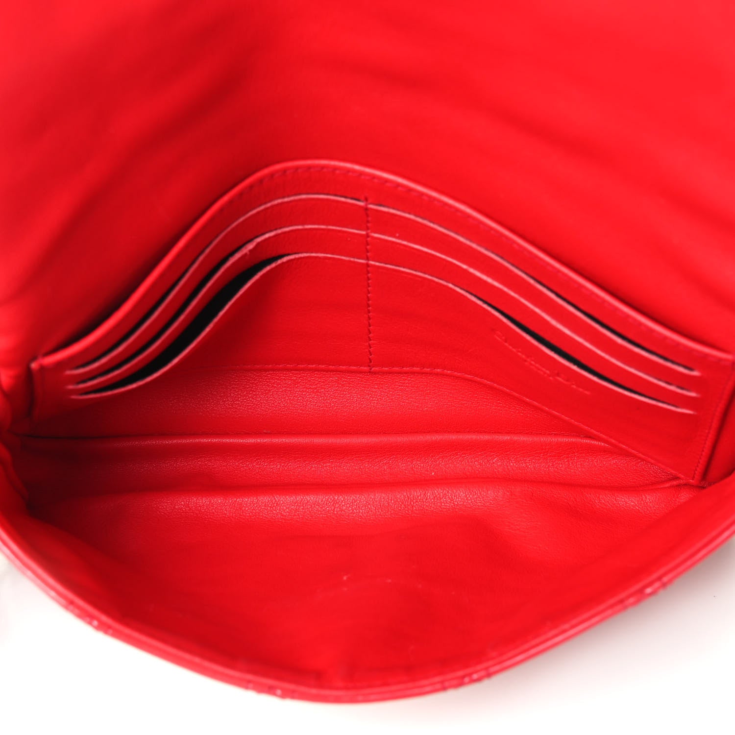 Christian Dior Patent Cannage New Lock Pouch Red 4 of 4