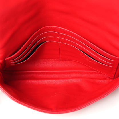 Christian Dior Patent Cannage New Lock Pouch Red 4 of 4