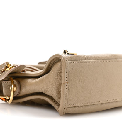 Balenciaga Chevre Gold Metallic Edge Hardware Mini City Beige Latte 10 of 11