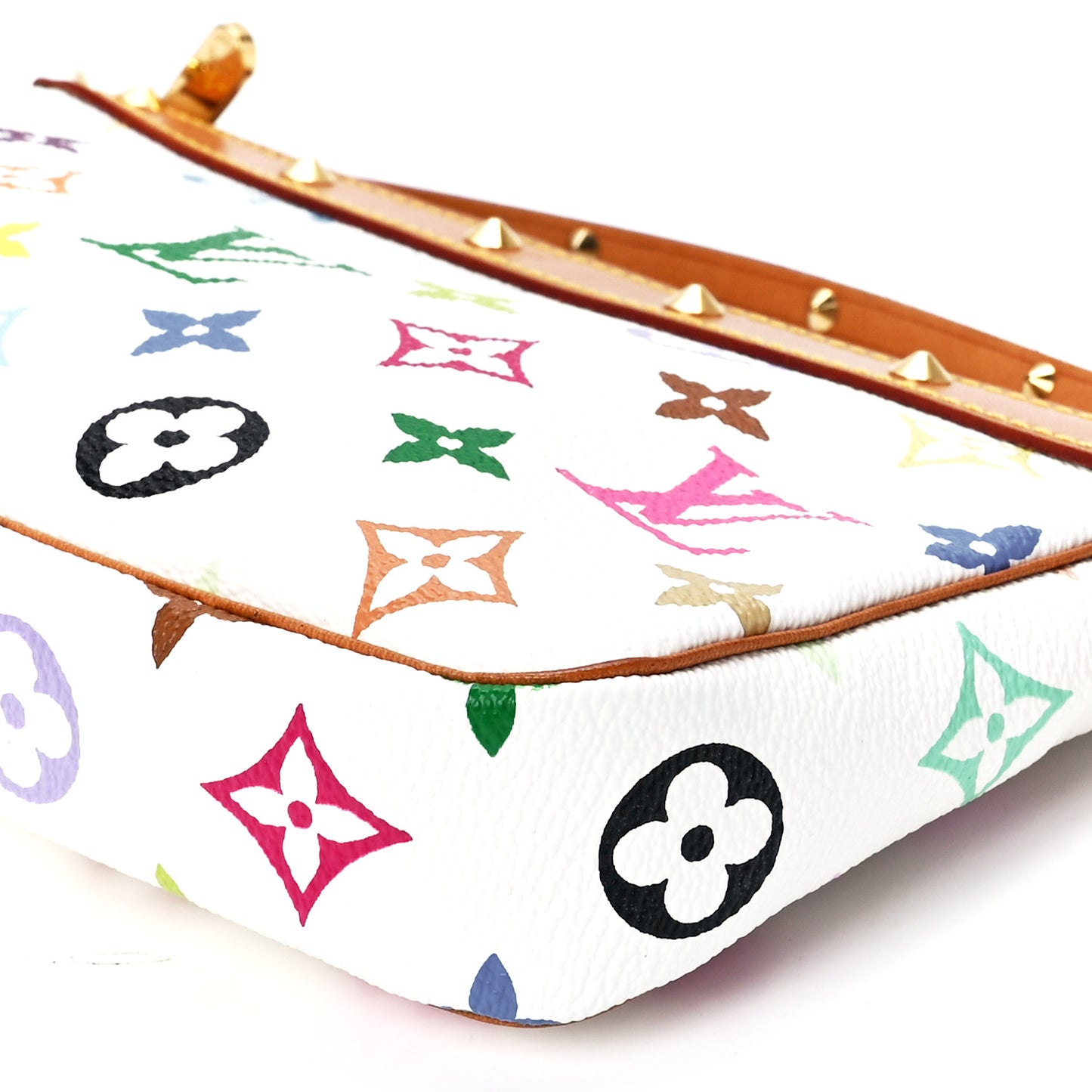Monogram Multicolor Pochette Accessories White