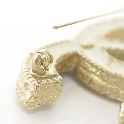 Chanel Swarovski Crystal Large CC Brooch Gold 5 of 5