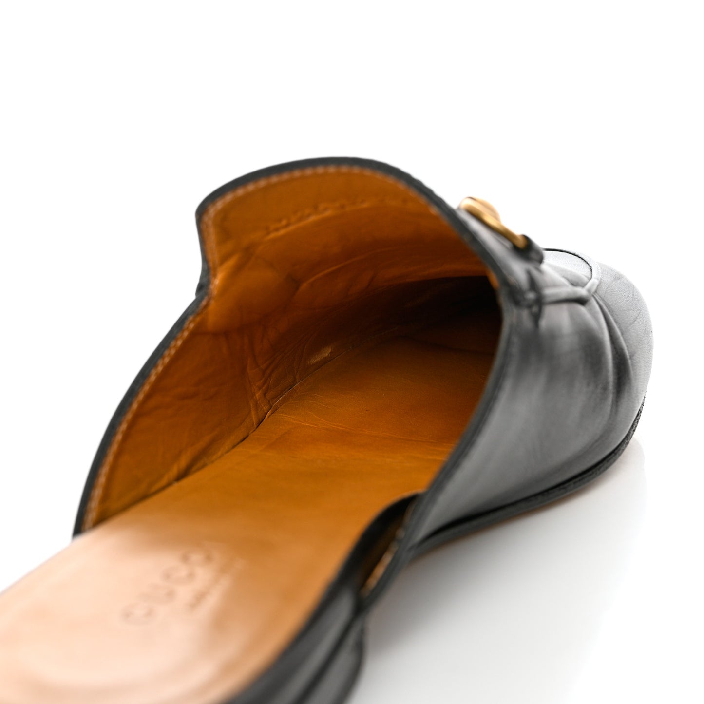 Calfskin Womens Princetown Slippers 37 Black