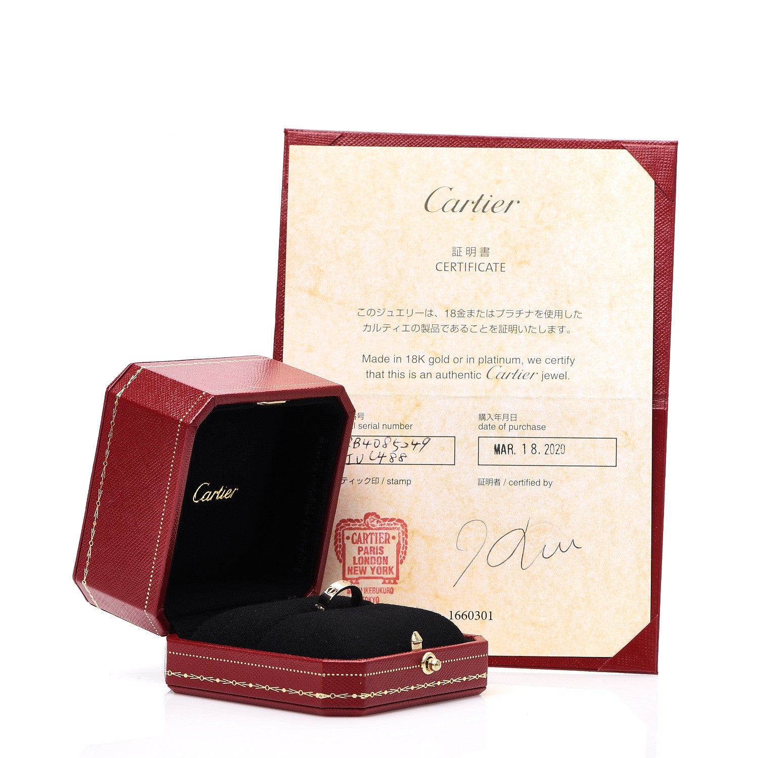 Cartier 18K Pink Gold 3.5mm LOVE Wedding Band Ring 49 4.75 4 of 4