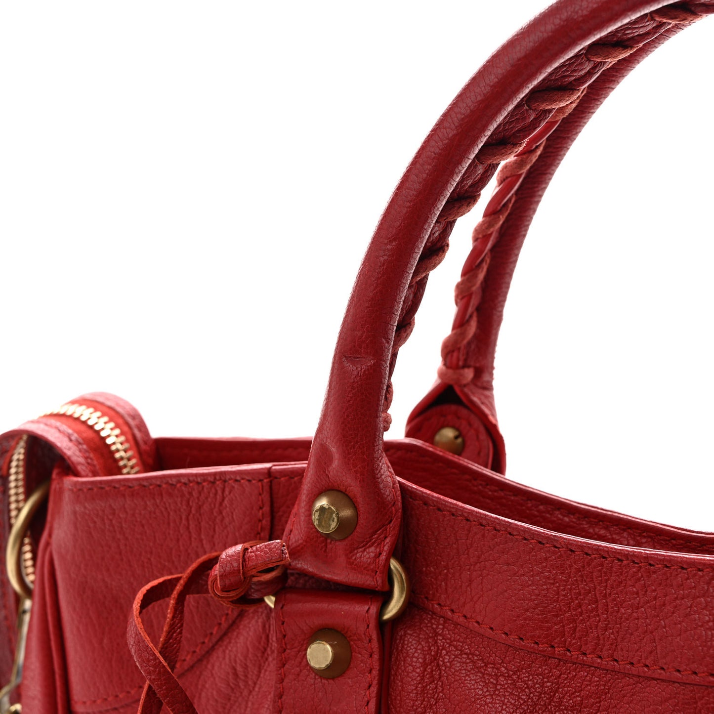Sugar Goatskin Classic Gold Hardware Velo Rouge Coquelicot