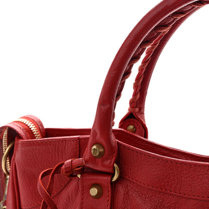 Balenciaga Sugar Goatskin Classic Gold Hardware Velo Rouge Coquelicot 14 of 15