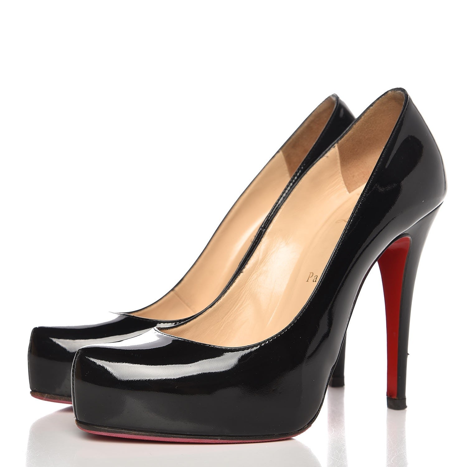 Christian Louboutin Patent Rolando 120 Pumps 37 Black 3 of 16