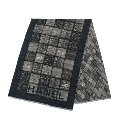 Chanel Cashmere CC Scarf Grey 2 of 4