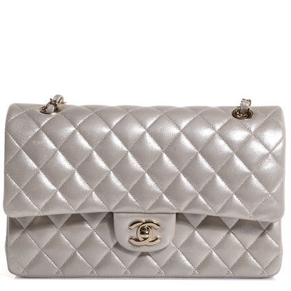 Chanel Iridescent Calfskin Medium Double Flap Light Gold 1 of 8