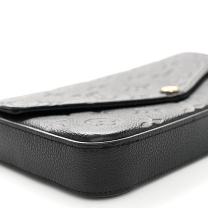 Louis Vuitton Empreinte Pochette Felicie Chain Wallet Black 8 of 10