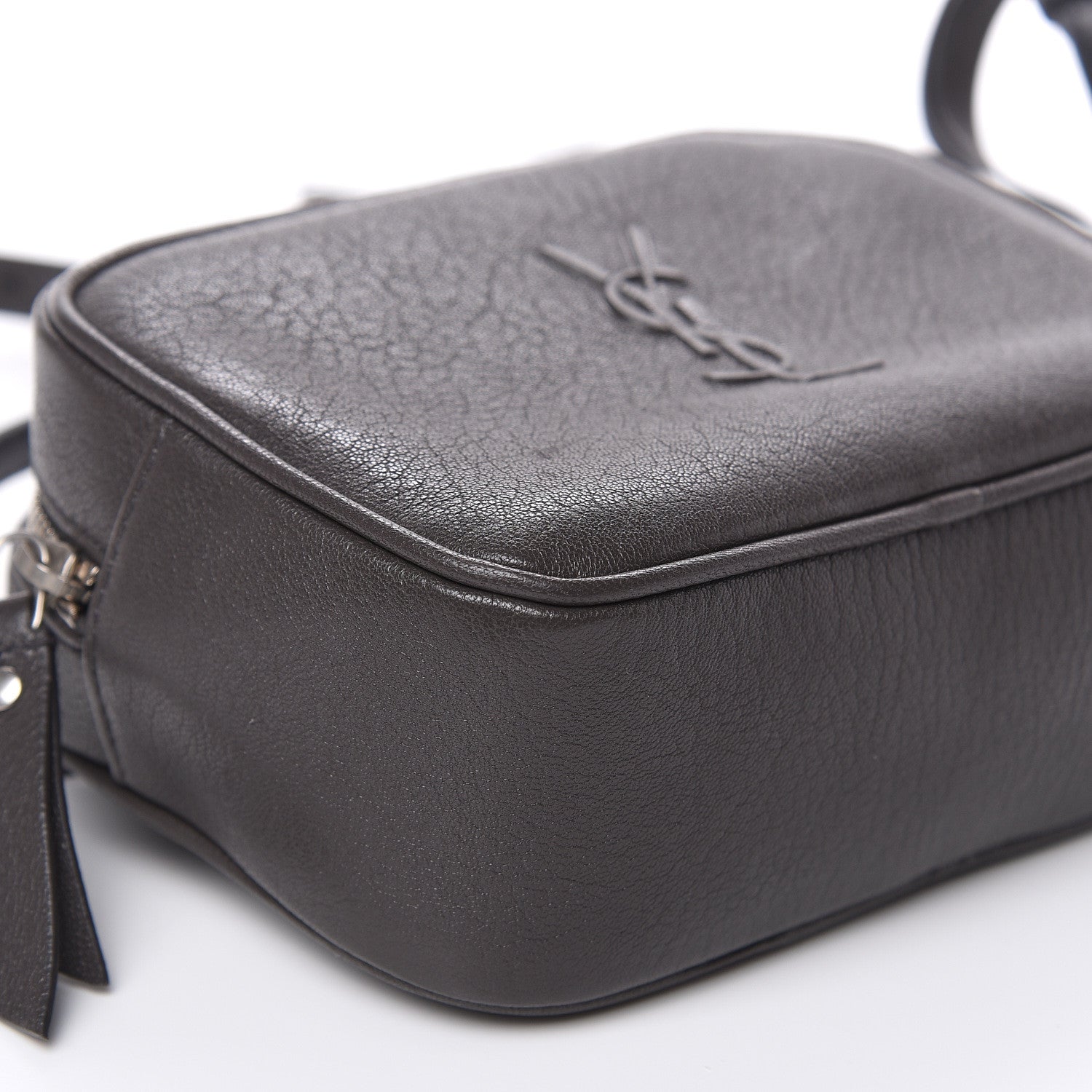 Saint Laurent Lambskin Monogram Lou Belt Bag Asphalt 7 of 9