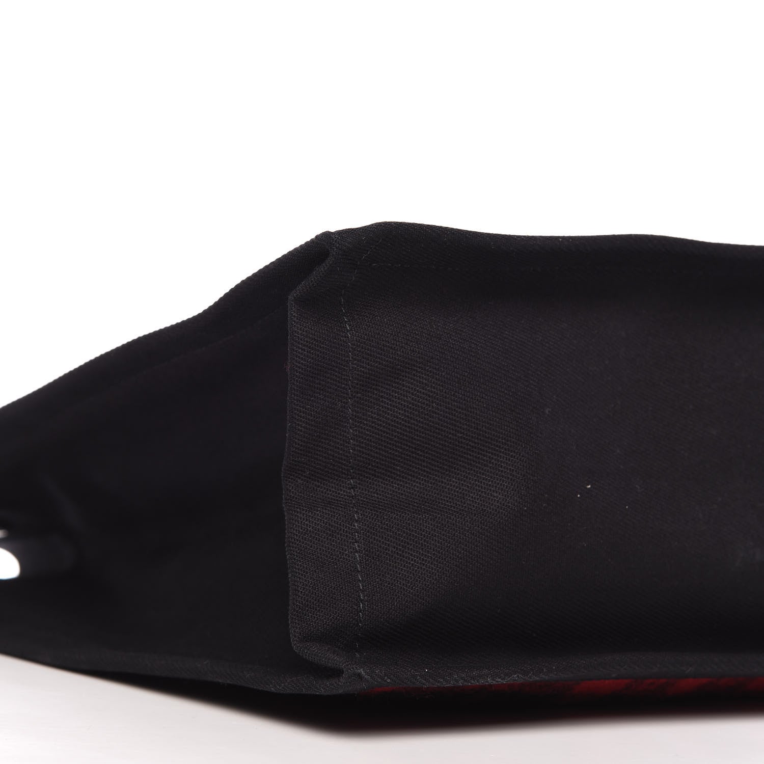 Saint Laurent Wool Tartan Rive Gauche Tote Red Black 6 of 10