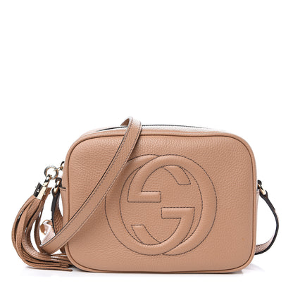 Gucci Pebbled Calfskin Small Soho Disco Bag Rose Beige 1 of 10