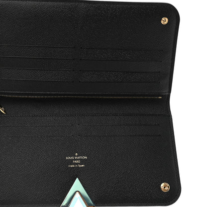 Louis Vuitton Monogram Calfskin Kimono Wallet Black 5 of 9