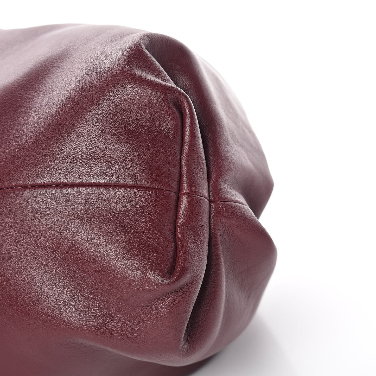 Smooth Butter Calf The Pouch Oversized Clutch Bordeaux