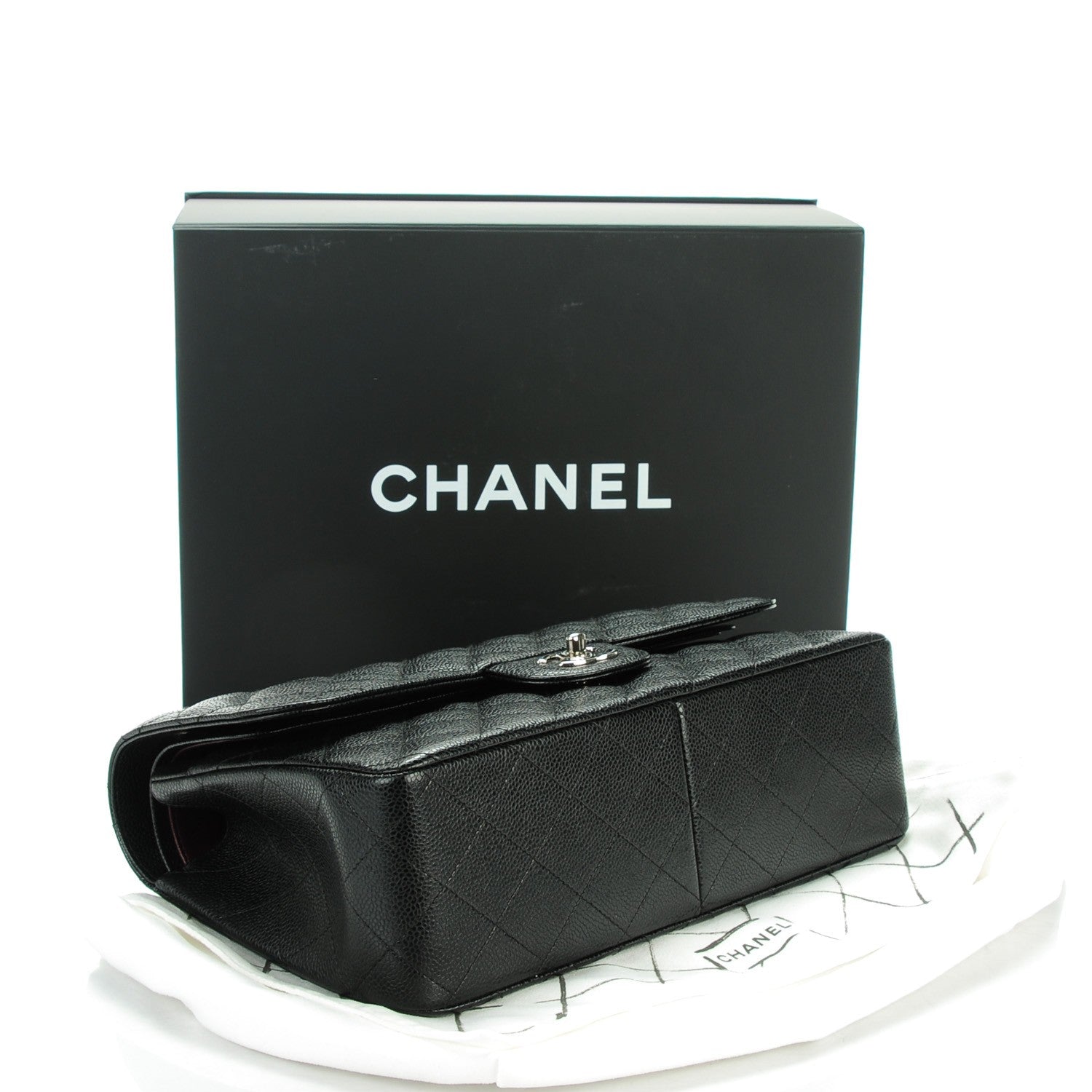 Chanel Caviar Quilted Jumbo Double Flap Black 4 of 8