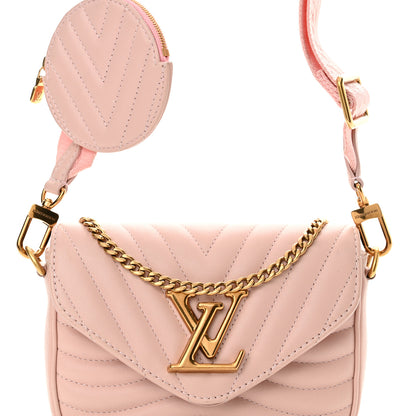 Louis Vuitton Calfskin New Wave Multi Pochette Rose Ballerine 7 of 9