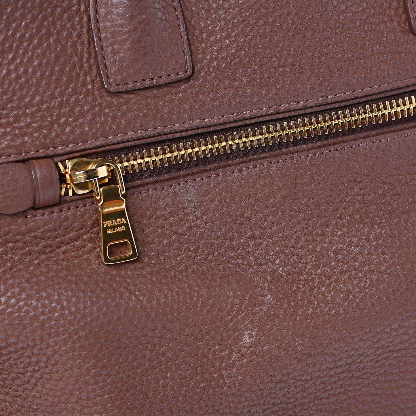 Vitello Daino Shopping Tote Palissandro