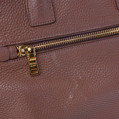 Prada Vitello Daino Shopping Tote Palissandro 12 of 13