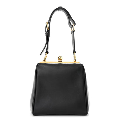 Dolce & Gabbana Calfskin Agata Shoulder Bag Black 1 of 9