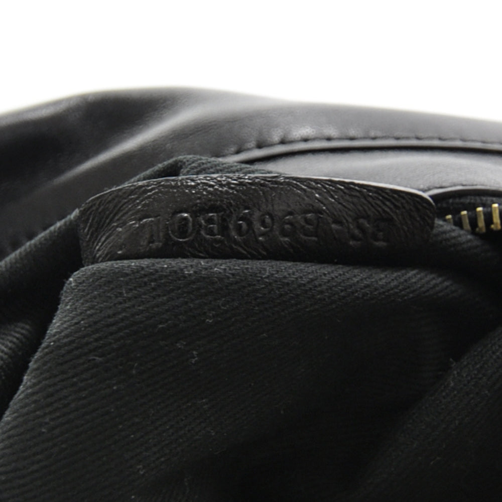 Leather Rockstud Tote Black