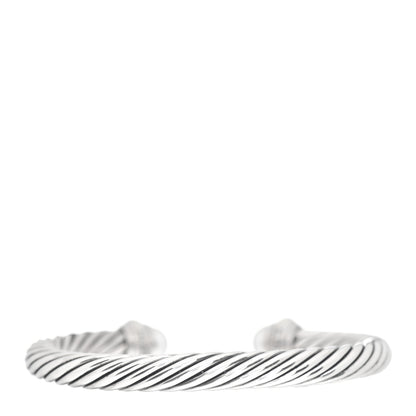 David Yurman Sterling Silver 14K Yellow Gold Pearl 7mm Cable Classics Bracelet 3 of 4