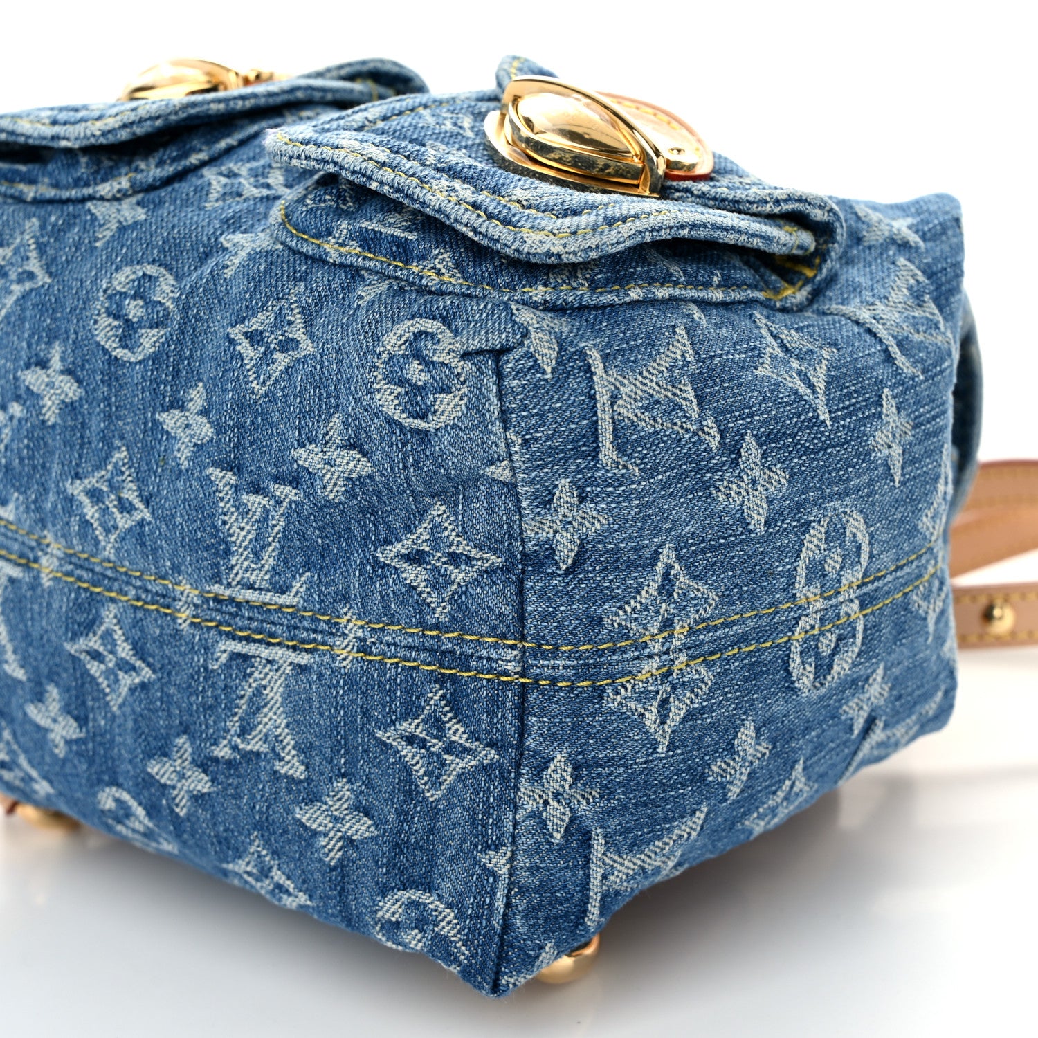 Louis Vuitton Denim Venice Backpack Blue 9 of 9