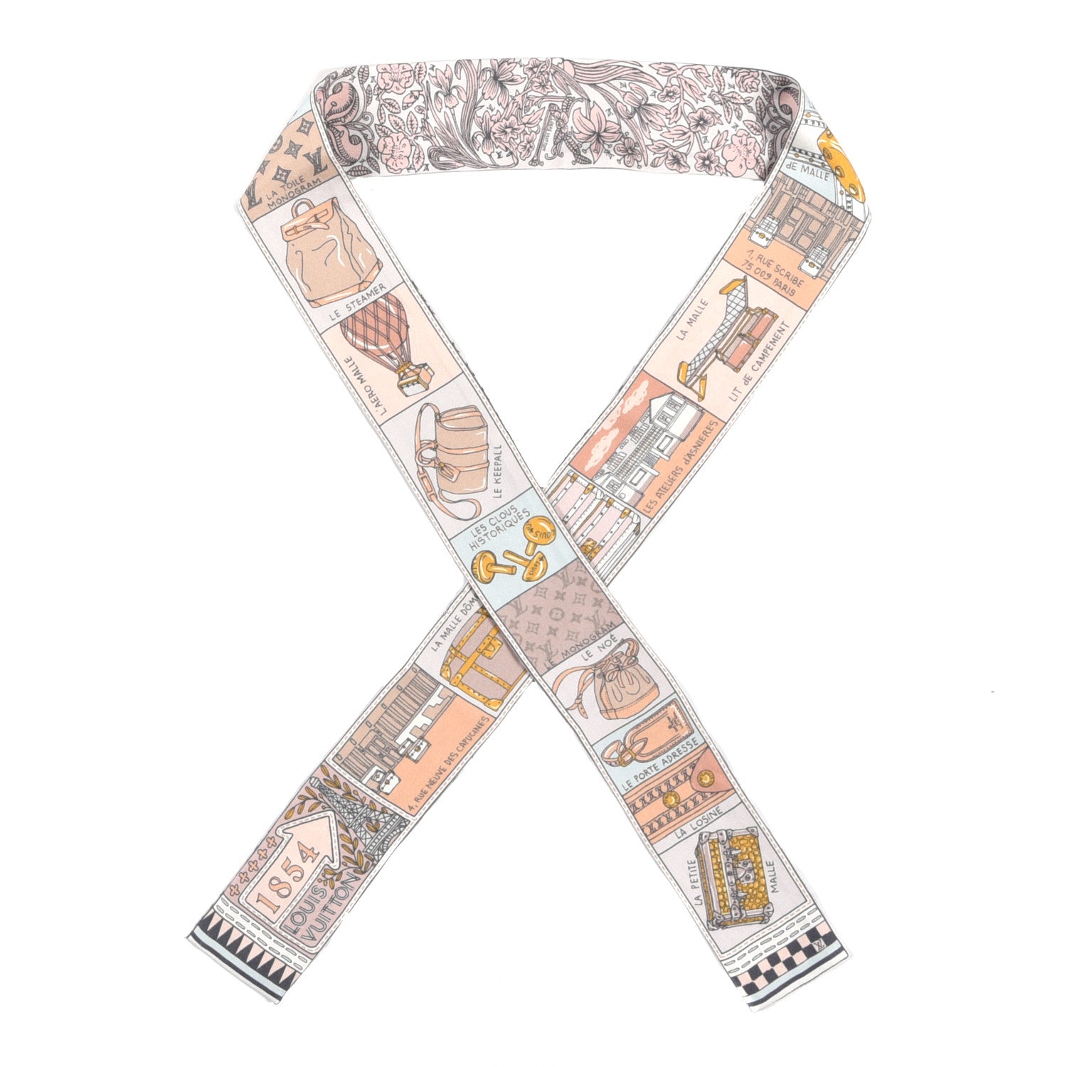 Louis Vuitton Silk Jeu De Louis BB Bandeau Blush 1 of 3