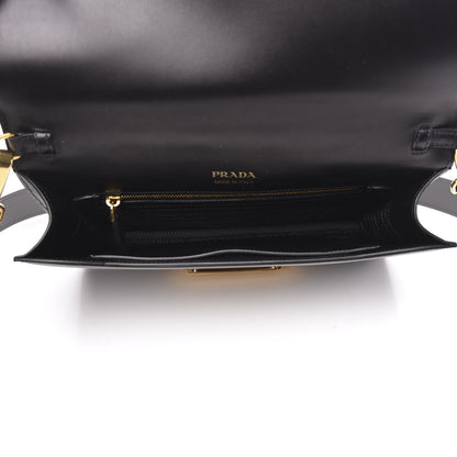 Prada City Calf Ribbon Bag Black Marmo Bianco 6 of 10