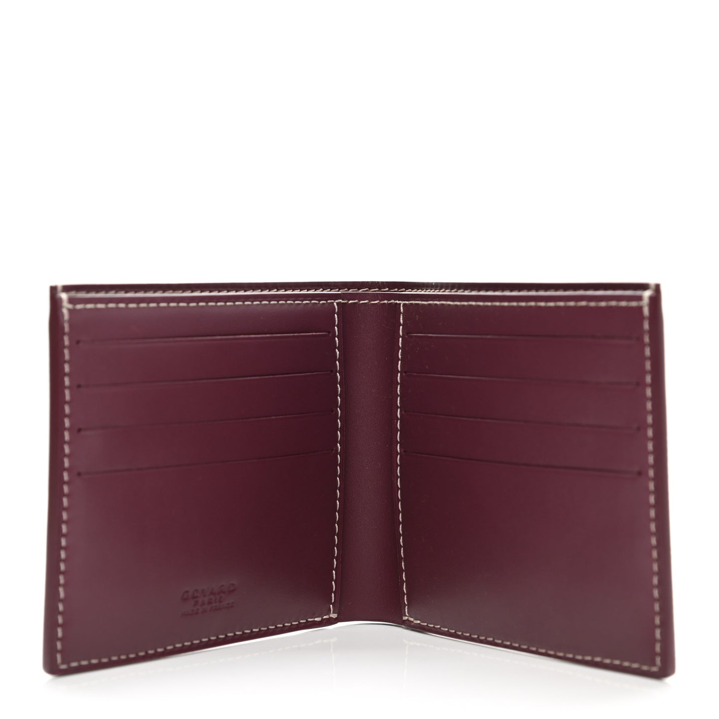 Goyardine Bi-Fold Victoire PM Wallet Burgundy