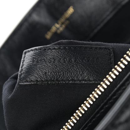 Saint Laurent Calfskin Y Quilted Monogram Large Loulou Chain Satchel Black 8 of 17