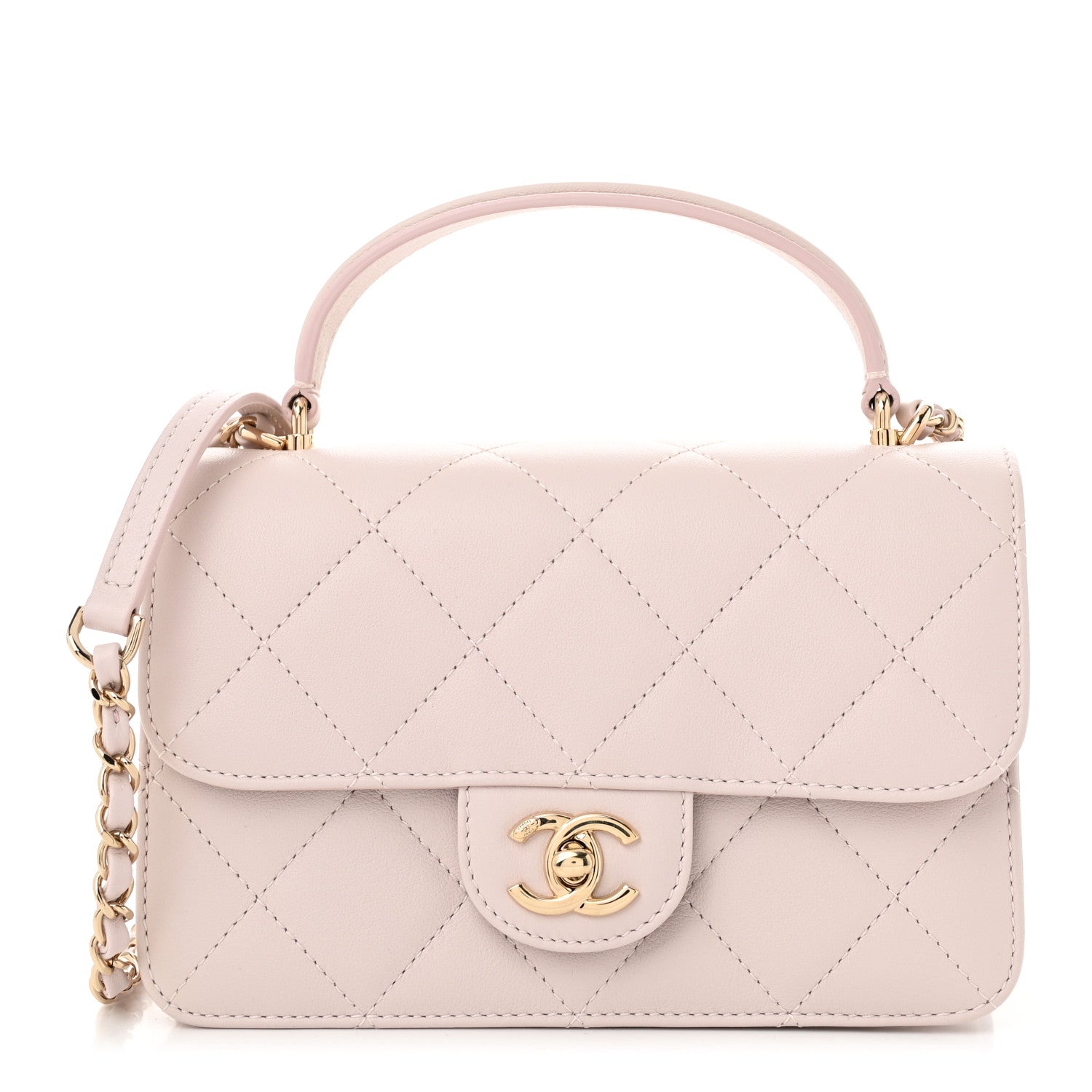 Chanel Calfskin Quilted Coco Lady Flap Light Purple 1 of 11