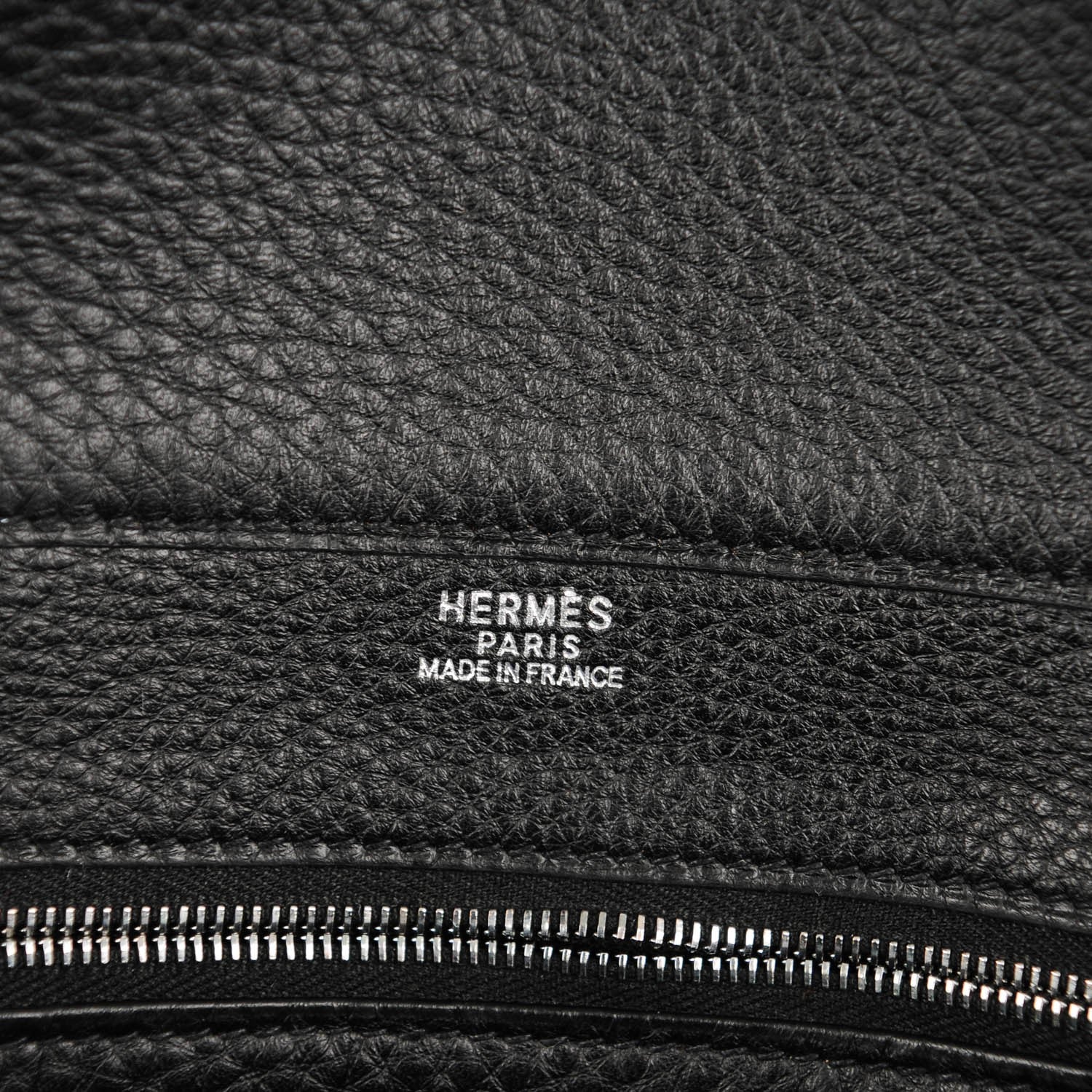 Hermes Taurillon Clemence Initiale Black 6 of 8