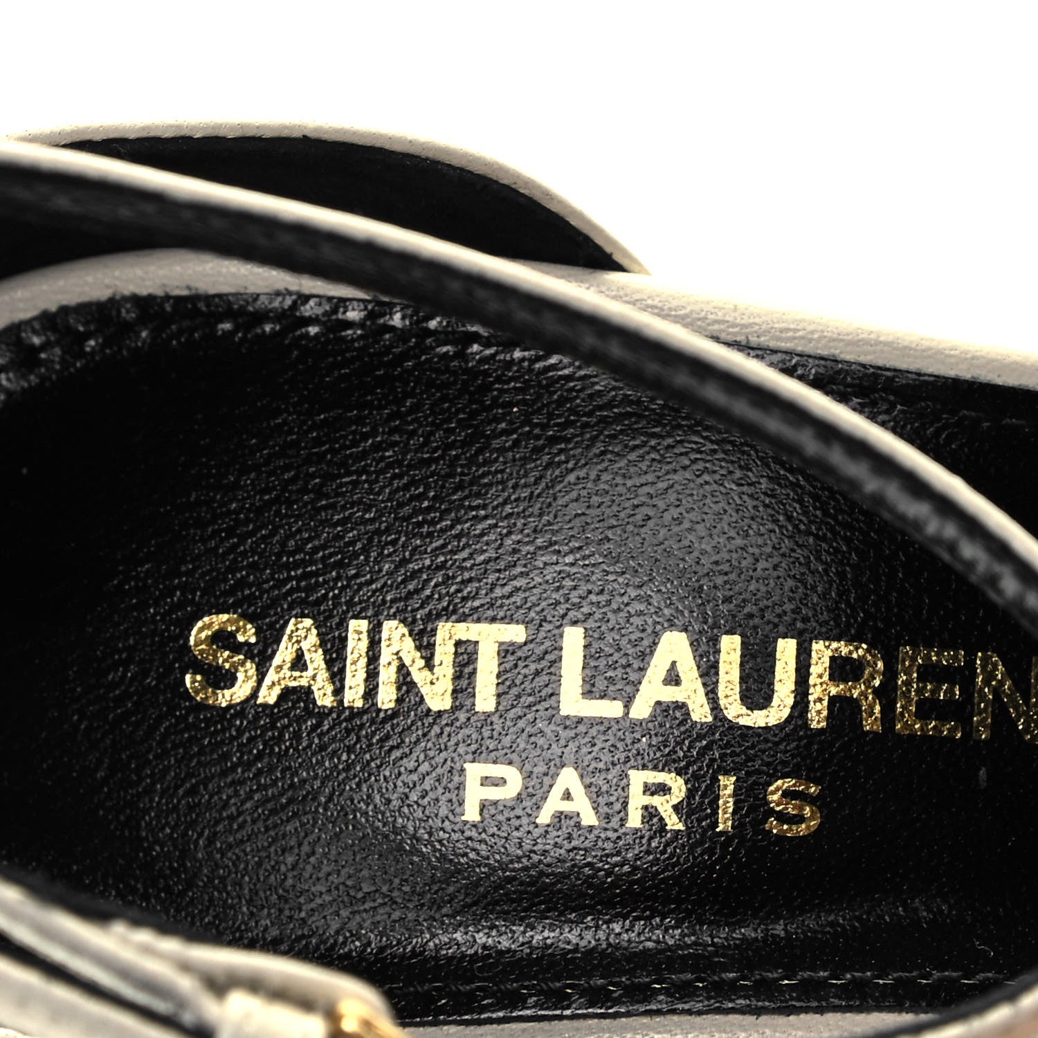 Saint Laurent Goatskin Belfagor Platform Sandals 36.5 Pearl 7 of 13