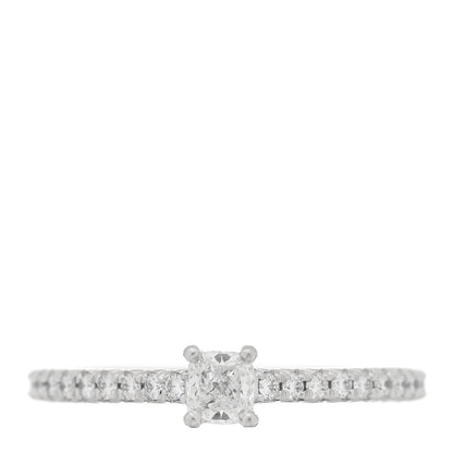 Tiffany Platinum Diamond .20ct Novo Cushion Cut Engagement Ring 51 5.75 1 of 5