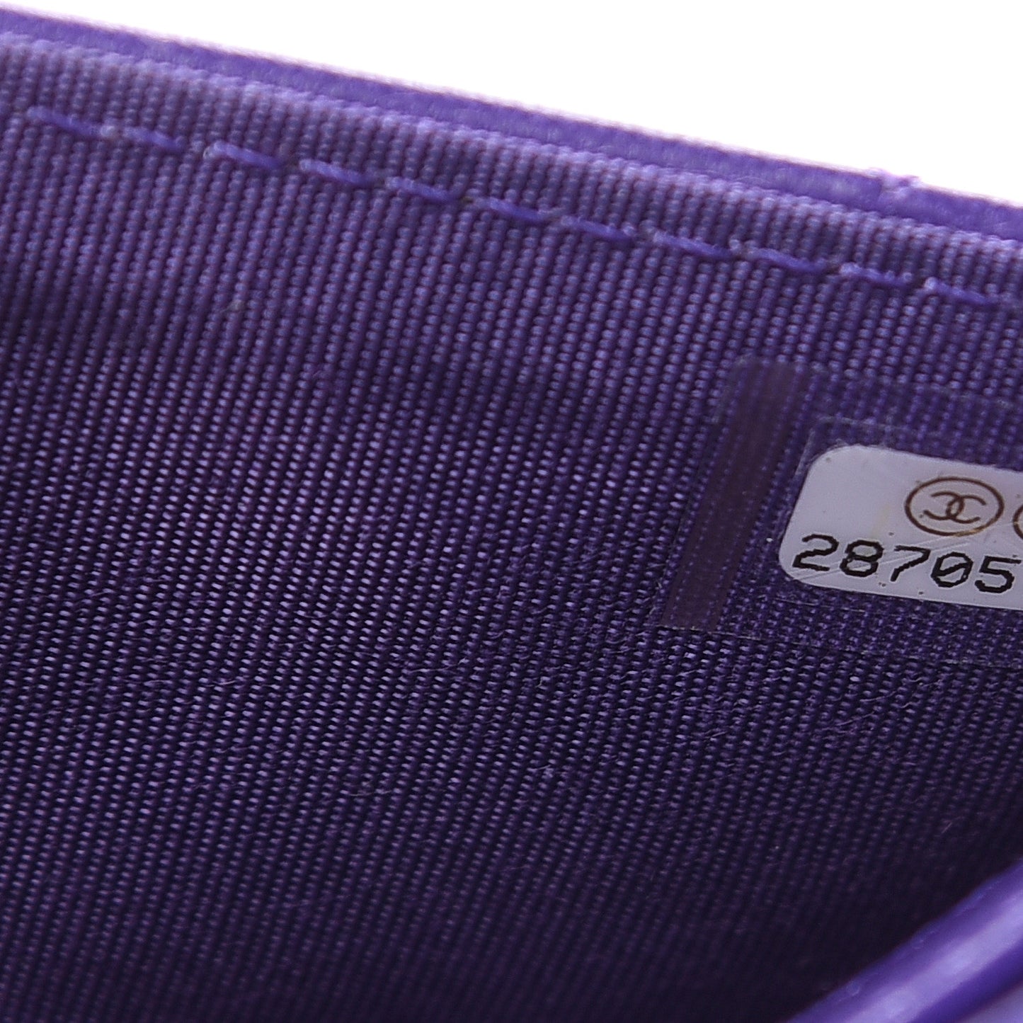 Lambskin Quilted Medium Boy Flap Wallet Purple