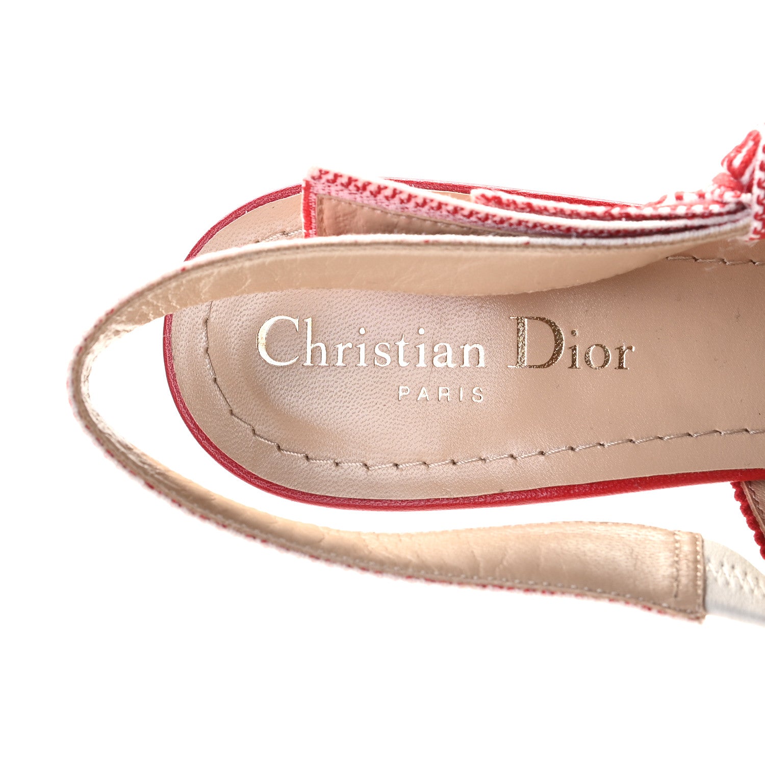 Christian Dior Cotton Ribbon Dioramour D-Royaume J'Adior Slingback