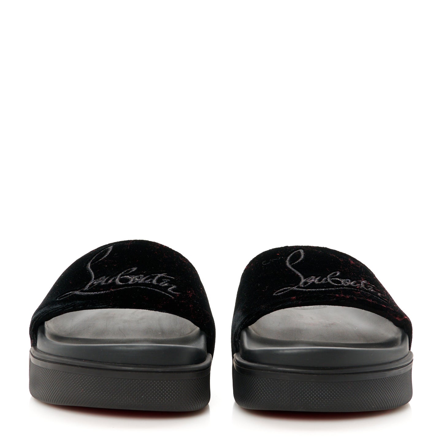 Suede Womens Navy Pool Donna Flat Slide Sandals 37 Black