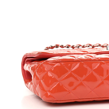 Chanel Patent Calfskin Quilted Medium Double Flap Red 9 of 17