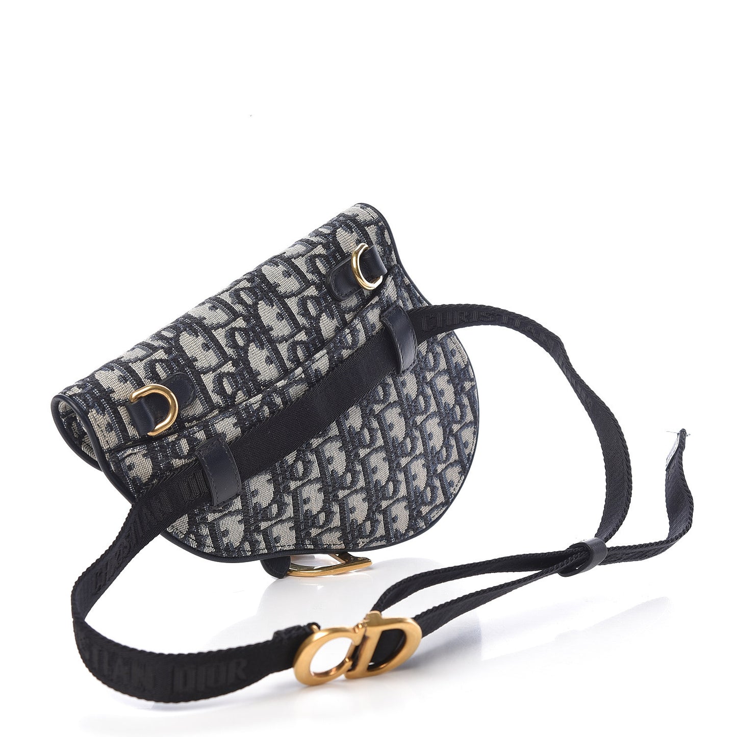 Oblique Saddle Belt Bag Blue