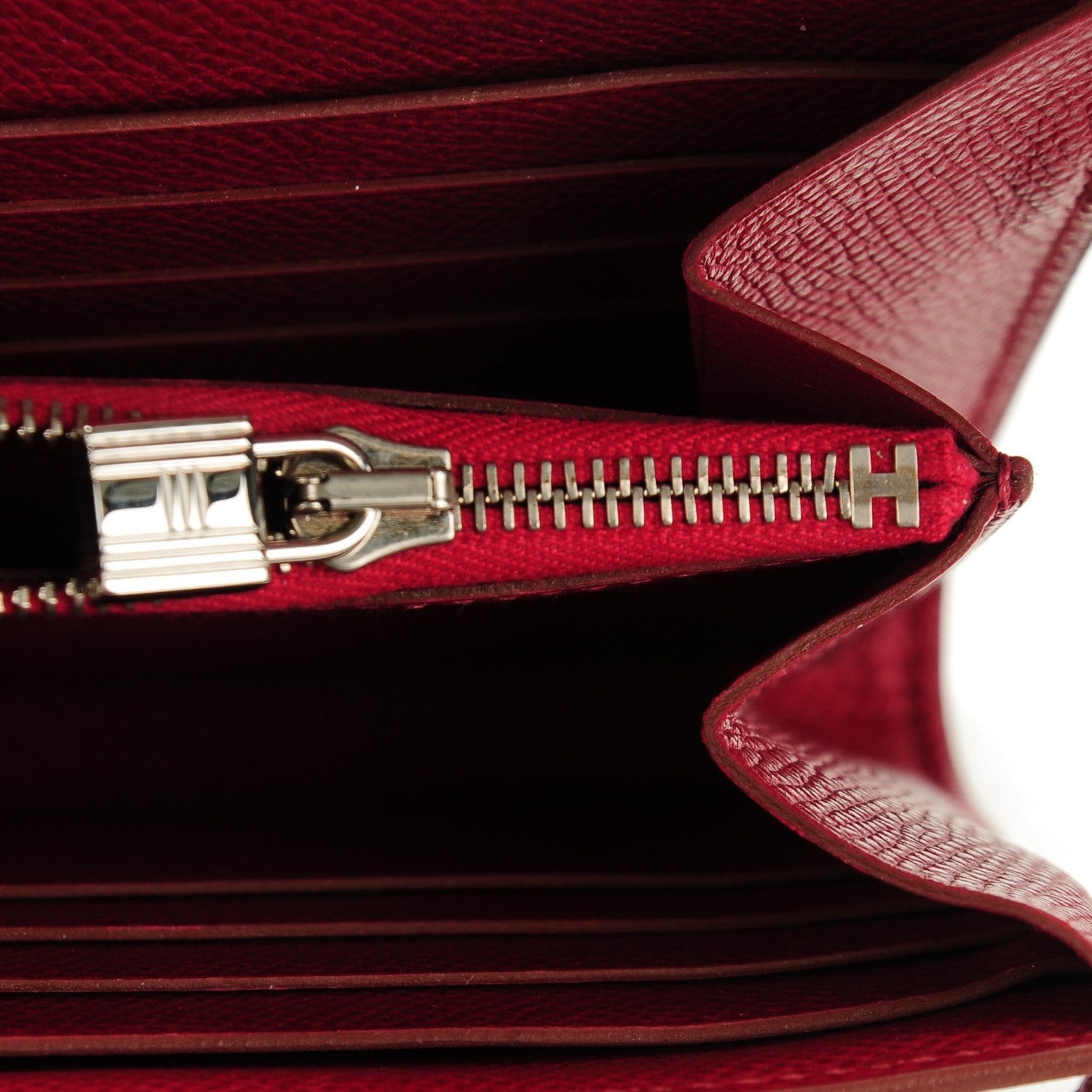 Hermes Epsom Kelly Longue Wallet Rubis 13 of 14